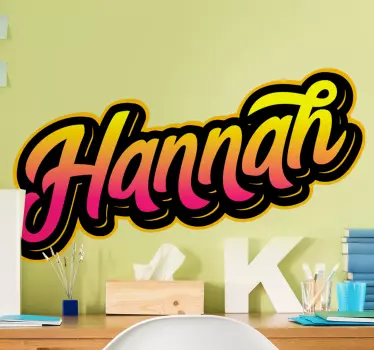 Urban muurstickers Naam in graffiti-stijl gepersonaliseerd - TenStickers