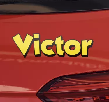 Valentino-brieven auto sticker - TenStickers
