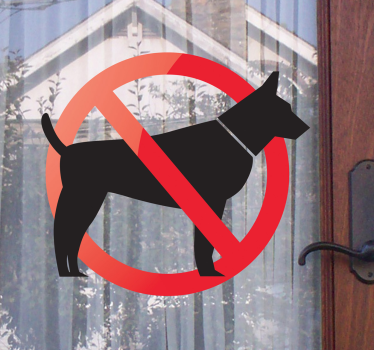 Verboden voor Honden Sticker - TenStickers