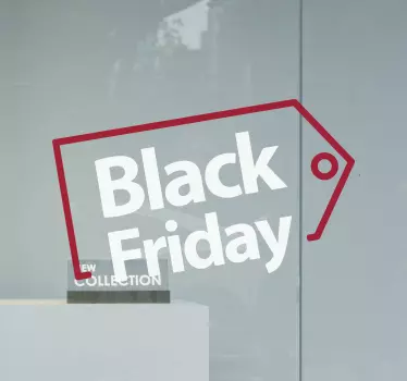Vetgedrukte uitverkoop tag black friday sticker - TenStickers