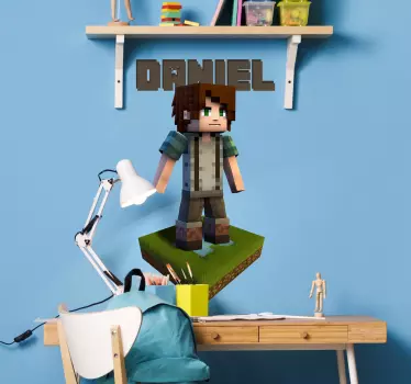 Videogame Personage Naamsticker - TenStickers