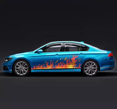 Vlammen Auto sticker - TenStickers