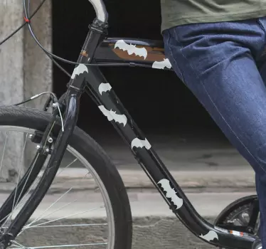 Vleermuizen voor een fiets sticker - TenStickers