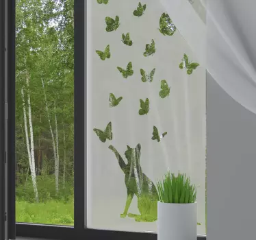 Vlinders raamzelfklevende sticker - TenStickers