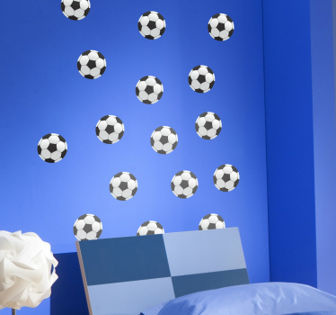 Muursticker voetbal voetballen - TenStickers