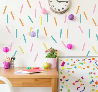 Vormen sticker Kleur confetti - TenStickers
