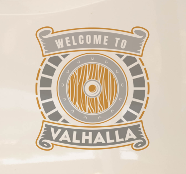 Walhalla auto bumper sticker - TenStickers