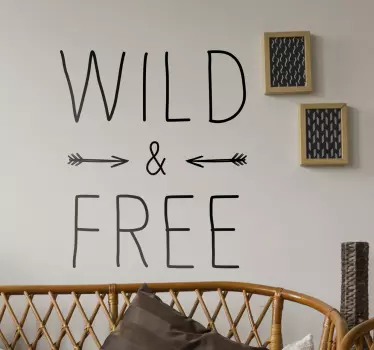 Wanddecoratie Wild & Free - TenStickers