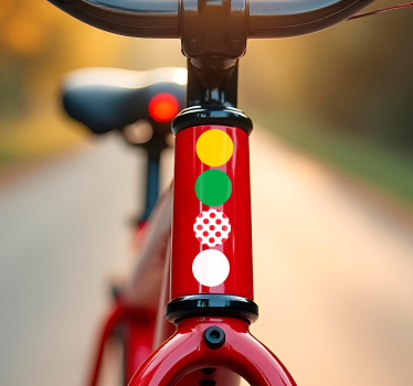 Wielershirt 4 kleuren fiets sticker - TenStickers