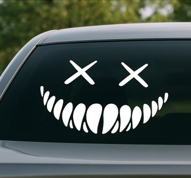 Autosticker xx ogen glimlach - TenStickers