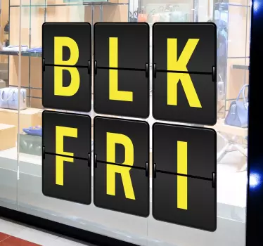 Zakelijke Muursticker Black Friday - TenStickers