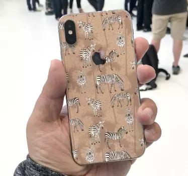 Zebraprint iPhone sticker - TenStickers