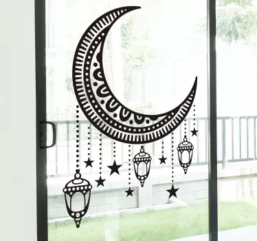 Raamsticker met arabische figuren - TenStickers