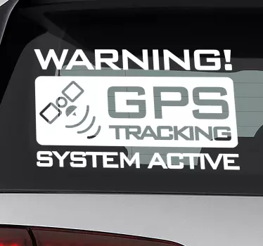 Camper sticker gps-volgsysteem - TenStickers