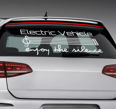 Sticker voor elektrische voertuigen - TenStickers
