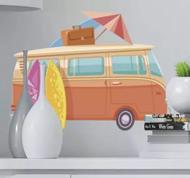 Prachtige zomer van surf sticker - TenStickers