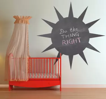 Krijtbord sticker zon - TenStickers