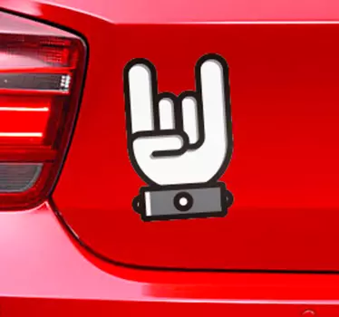 Zware metalen pictogram zelfklevende sticker - TenStickers