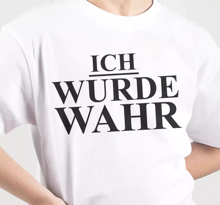 T-shirt wensen vervuld statement - TenStickers