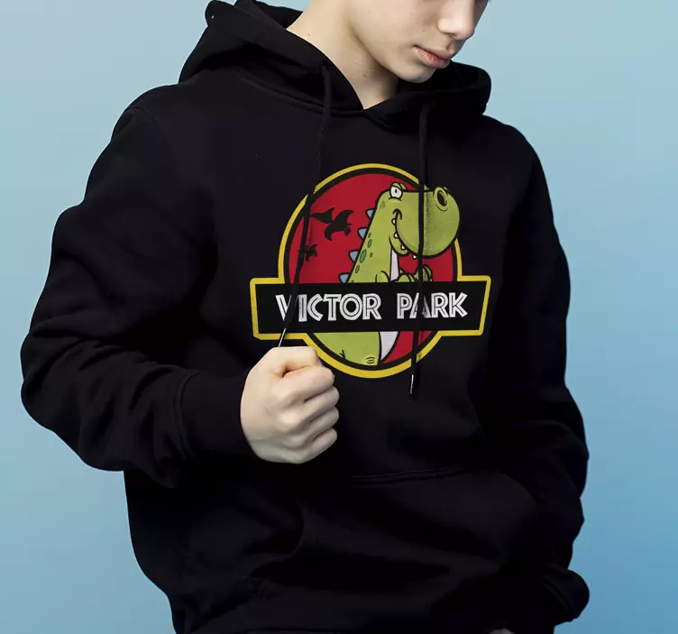 Jurassic Park dinosaur kinder t-shirt met naam - TenStickers