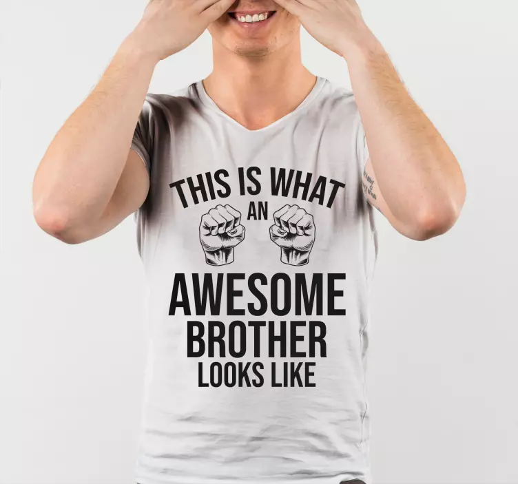 Geweldig broer shirt t-shirt - TenStickers
