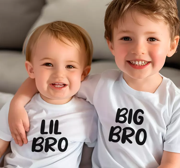 Grote en kleine broer Kinder t-shirt - TenStickers