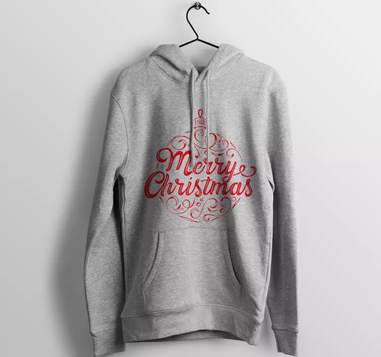 Hoodie met tekst 'Vrolijk Kerstmis' - TenStickers