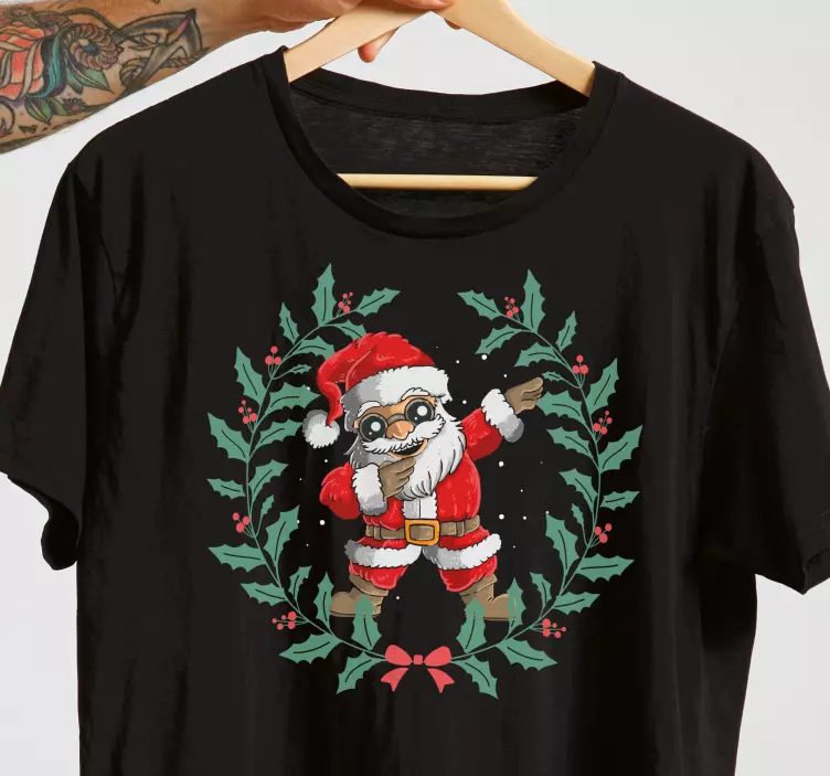 Kerstman in vakantiesfeer Kerst t-shirt - TenStickers