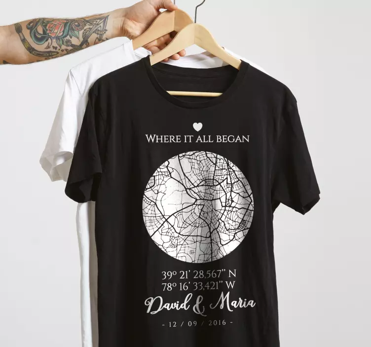 Koppel T-shirt waar het allemaal begon - TenStickers