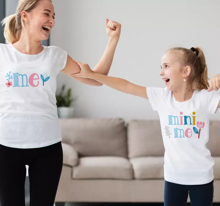 Moeders en dochters t-shirts Ik en ik mini - TenStickers