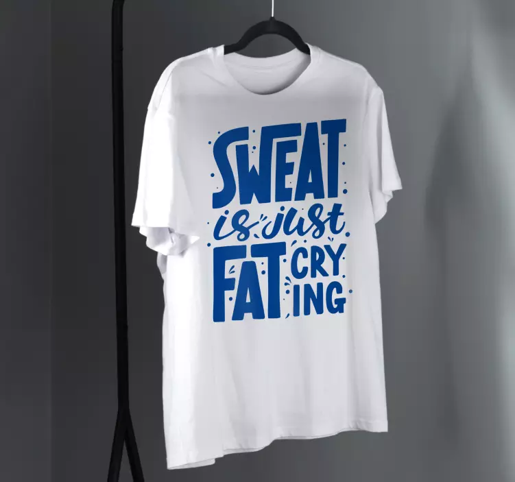 Motiverende fitness t-shirt - TenStickers