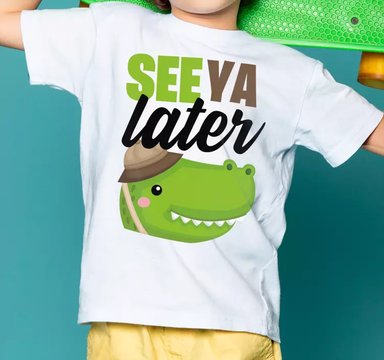 Tot later cocodrile kinderen t-shirt - TenStickers