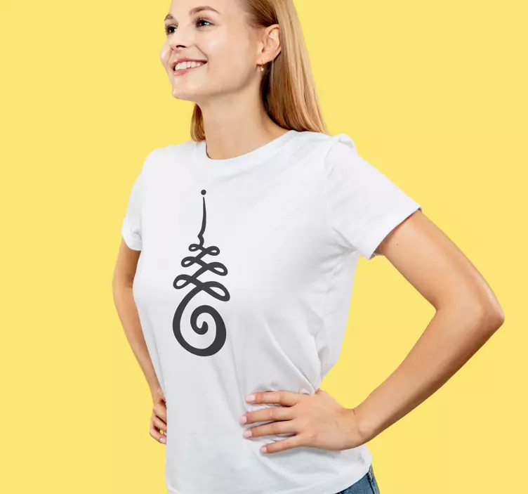 T-shirt met unalome symbool - TenStickers