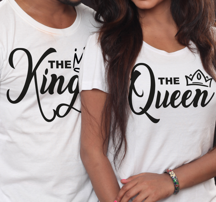 Koppels t-shirts Koning en koningin - TenStickers