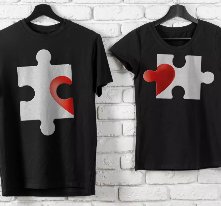 Couple T shirts Niet compleet zonder jou - TenStickers