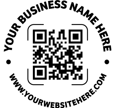 Zakelijke qr-code T-shirt - TenStickers