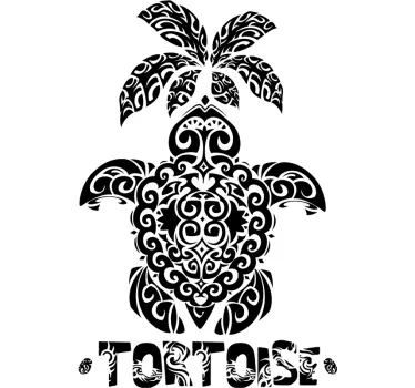 T-shirt met tropisch schildpadontwerp - TenStickers