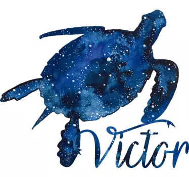 T-shirt cosmic schildpad kunst - TenStickers