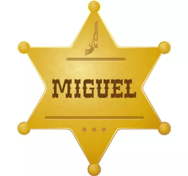 Aangepaste sheriffbadge kinderen t-shirt - TenStickers