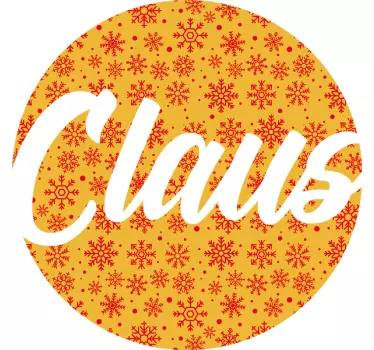 Kerst t-shirt feestelijke claus print - TenStickers