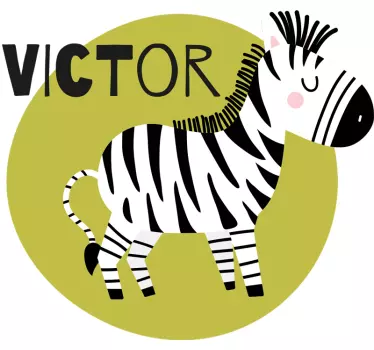 Kinderen t-shirt schattige zebra karakters - TenStickers