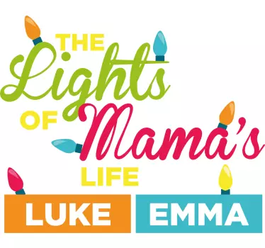 T-shirts moeders en dochters mama's lichten viering - TenStickers