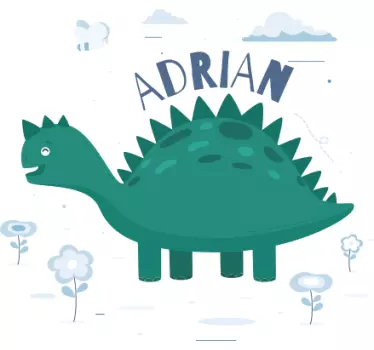 Kinderen t-shirt avontuurlijk dino thema - TenStickers
