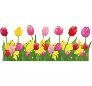 Baby t-shirt kleurrijke bloemenarrangement - TenStickers