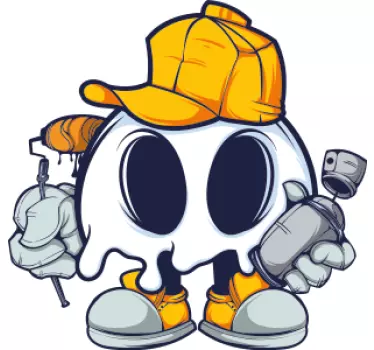 Baby t-shirt schattige spookschilder - TenStickers