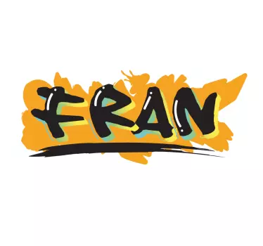 Jonge graffiti stijl t-shirt met naam - TenStickers
