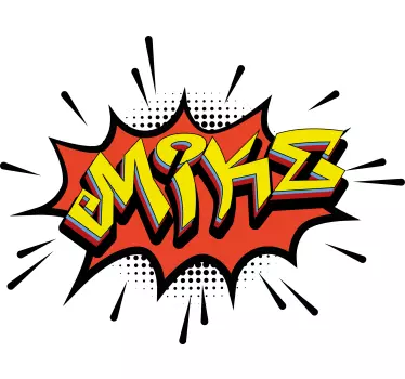 Baby t-shirt met gepersonaliseerde comicstijl - TenStickers