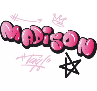 T-shirt met naam gepersonaliseerd naamontwerp - TenStickers