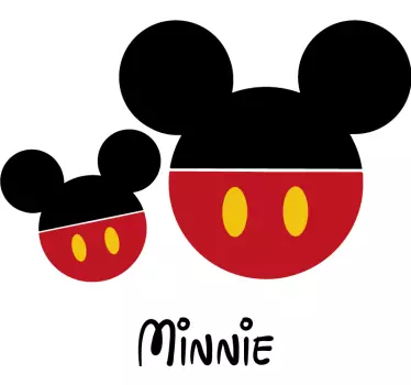 T-shirts moeders en dochters op maat mama minnie - TenStickers
