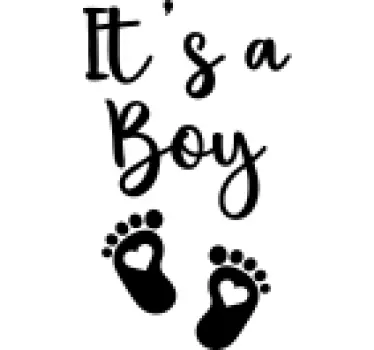 T-shirt met naam verwachting baby reveal - TenStickers